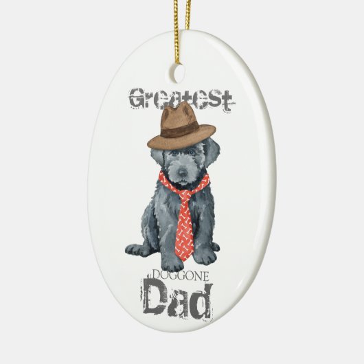 Bouvier des Flandres Dad Ceramic Ornament (Links)