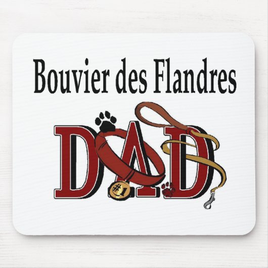 Bouvier des Flandres Dad Gifts Muismat (Voorkant)