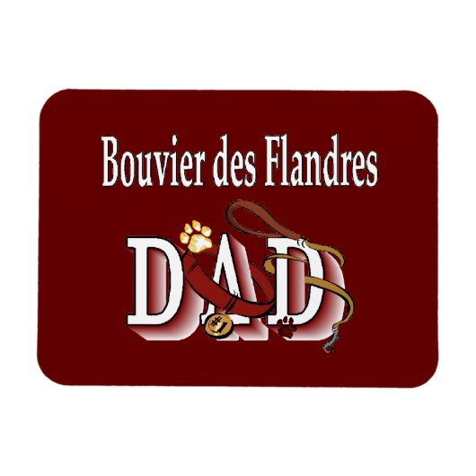 Bouvier des Flandres Dad Magneet (Horizontaal)