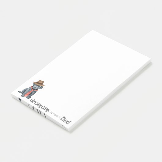 Bouvier des Flandres Dad Post-it Notes (Schuin)