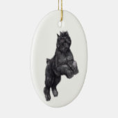 Bouvier des Flandres Dog Art Ornament (Rechts)