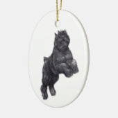 Bouvier des Flandres Dog Art Ornament (Links)