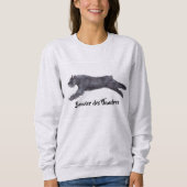 Bouvier des Flandres Dog Art Sweatshirt (Voorkant)