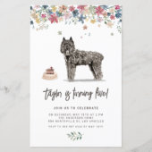 Bouvier des Flandres Dog Birthday Invitation (Voorkant)
