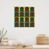 Bouvier des Flandres Dog Cartoon Pop-Art Poster (Keuken)