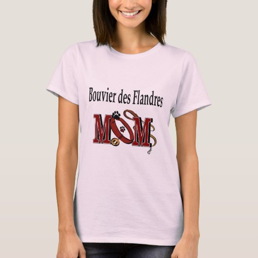 Bouvier des Flandres Dog MOM T-shirt (Voorkant)