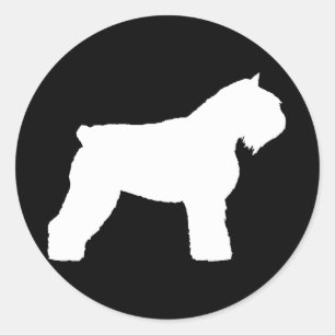 Bouvier des Flandres Dog Ronde Sticker