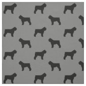 Bouvier des Flandres Dog Silhouettes Patterned Stof (Swatch)