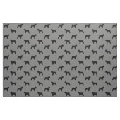 Bouvier des Flandres Dog Silhouettes Patterned Stof (Fat Quarter)