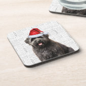 Bouvier des Flandres Dog Wof Word Art Holiday Bier Onderzetter (Linkerzijde)