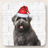Bouvier des Flandres Dog Wof Word Art Holiday Bier Onderzetter (Voorkant)