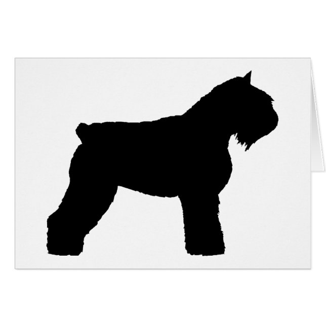 Bouvier des Flandres Dog (zwart) (Voorkant Horizontaal)