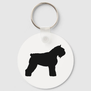 Bouvier des Flandres Dog (zwart) Sleutelhanger