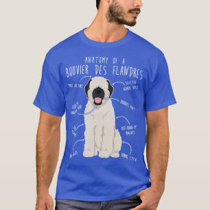 Bouvier des Flandres Fawn Cream Hond Anatomie T-shirt