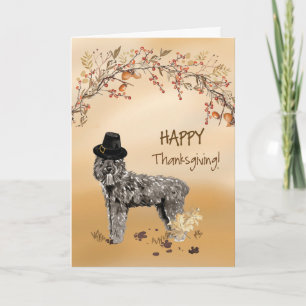 Bouvier des Flandres Funny Pet Thanksgiving Kaart