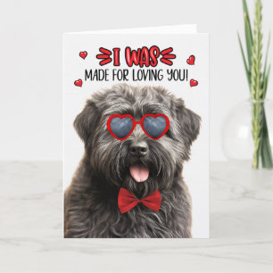 Bouvier des Flandres Gemaakt voor Loving You Valen Feestdagen Kaart