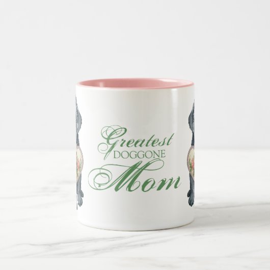 Bouvier des Flandres Heart Ma Two-Tone Coffee Mok (Center)