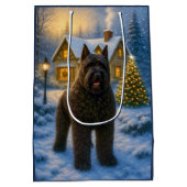 Bouvier des Flandres Holiday  Medium Cadeauzakje (Achterkant)