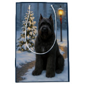 Bouvier des Flandres Holiday  Medium Cadeauzakje (Voorkant)