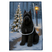 Bouvier des Flandres Holiday  Medium Cadeauzakje (Achterkant)