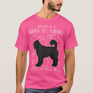 Bouvier des Flandres Hondenanatomie T-shirt