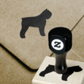 Bouvier des Flandres Hondenras Silhouet Rubberstempel