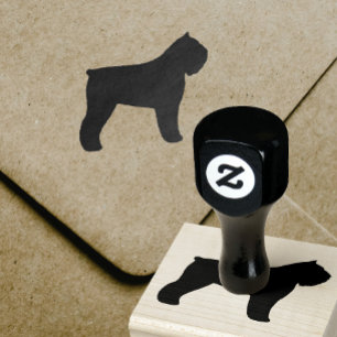 Bouvier des Flandres Hondenras Silhouet Rubberstempel