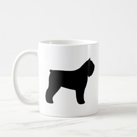 Bouvier des Flandres Hondenras Silhouettes Koffiemok (Links)