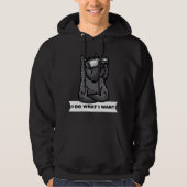Bouvier des Flandres, ik doe wat ik wil dat duitse Hoodie (Voorkant)