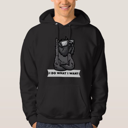 Bouvier des Flandres, ik doe wat ik wil dat duitse Hoodie (Voorkant)