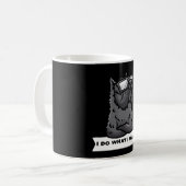 Bouvier des Flandres, ik doe wat ik wil dat duitse Koffiemok (Voorkant links)