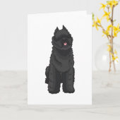 Bouvier des Flandres Kaart (Gele Bloem)