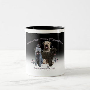 Bouvier des Flandres kan niet slechts één Mok he