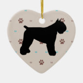 Bouvier des Flandres Keramisch Ornament (Voorkant)