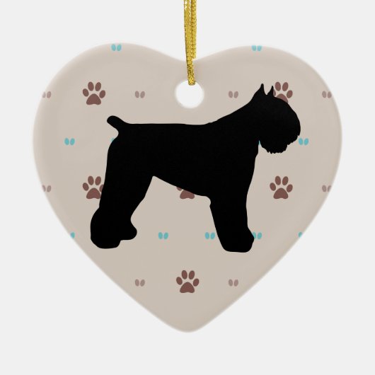 Bouvier des Flandres Keramisch Ornament (Voorkant)