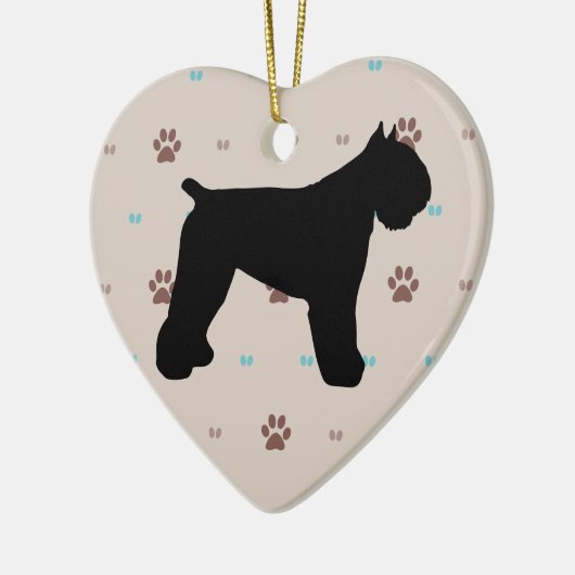 Bouvier des Flandres Keramisch Ornament (Links)