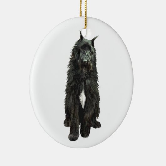 Bouvier des Flandres Keramisch Ornament (Rechts)