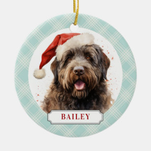 Bouvier des Flandres Keramische Cirkel Ornament
