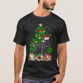 Bouvier Des Flandres kerstboom Light Pajama D T-shirt (Voorkant)