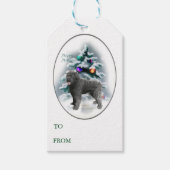 Bouvier des Flandres kerstcadeaus Cadeaulabel (Voorkant)