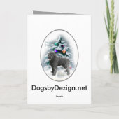 Bouvier des Flandres kerstcadeaus Feestdagen Kaart (Achterkant)
