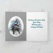 Bouvier des Flandres kerstcadeaus Feestdagen Kaart (Binnen)