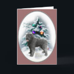 Bouvier des Flandres kerstcadeaus Feestdagen Kaart<br><div class="desc">Verbluffende vakantiekunst met een bouvier de flandres voor een bos kerstboom. kerstcadeaus voor bouvier gelivers om te koesteren. Al uw vakantiebehoeften,  kerstkaarten,  postzegels,  kleding en tonnen cadeauideeën</div>