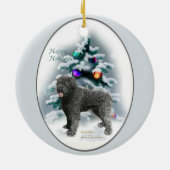 Bouvier des Flandres kerstcadeaus Ornament (Achterkant)