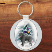 Bouvier des Flandres kerstcadeaus Sleutelhanger (Voorkant)