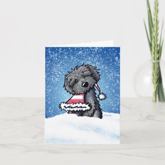 Bouvier des Flandres kerstKaart Feestdagen Kaart (Voorkant)