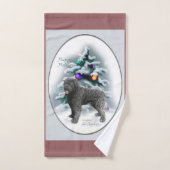 Bouvier des Flandres Kerstmis Bad Handdoek (Handdoek)
