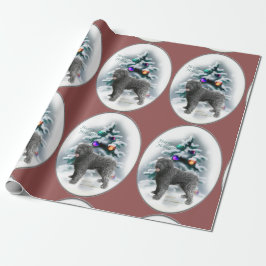 Bouvier des Flandres Kerstmis Cadeaupapier