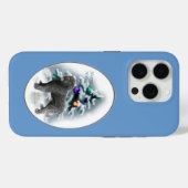 Bouvier des Flandres Kerstmis Case-Mate iPhone Case (Achterkant (horizontaal))