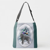 Bouvier des Flandres Kerstmis Crossbody Tas (Achterkant)